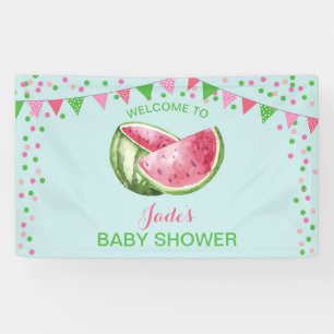 Wassermelon Babydusche Aqua Aquamarin Türkis Banner