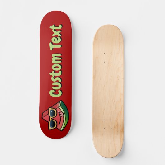 Wassermelon Cartoon Skateboard (Vorderseite)