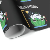 Wassermelon Funny Watermelon Pun Dark BG Geschenkpapier (Rolleneckpunkt)