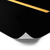 Wassermelon Funny Watermelon Pun Dark BG Poster (Ecke)