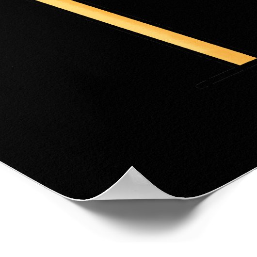 Wassermelon Funny Watermelon Pun Dark BG Poster (Ecke)