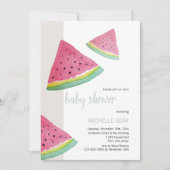 Wassermelon Illustration Einladung (Vorderseite)