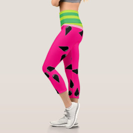 Wassermelon Print Yoga Pants Hoch-Leggings  Capri Leggings