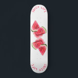 Wassermelon Skateboard Juiclife - Benutzerdefinier<br><div class="desc">Red Sweet Juicy Watermelon Stücke Geschmackvoll - Zeichnend frisches Sommerfrucht - Wählen / Fügen Sie Ihren einzigartigen Text / Schriftart / Farbe - Make Your Special Gift - Neu vergrössern und verschieben oder entfernen und hinzufügen / Bild mit Anpassungswerkzeug ! - Zeichn und Design von MIGNED. Sie können meine Designs...</div>