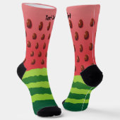 Wassermelon Slice Background Socken (Gewinkelt)