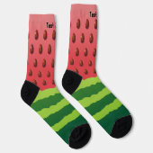Wassermelon Slice Background Socken (Rechts)