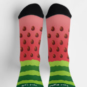Wassermelon Slice Background Socken (Oben)