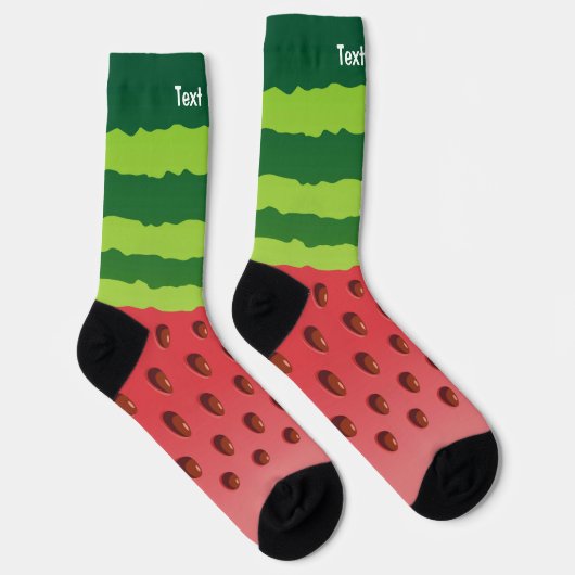 Wassermelon Slice Background Socken (Rechts)