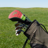 Wassermelon Slice Hintergrund Golf Headcover (In SItu)