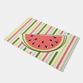 Wassermelon Slice Streifen dünn Fußmatte (Schrägansicht)