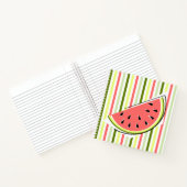 Wassermelon Slice Streifen dünn Notizblock (Innenseite)