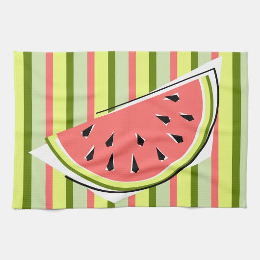 Wassermelon Slice Strickhandtuch Handtuch (Horizontal)
