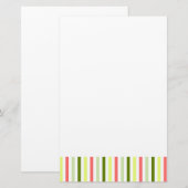 Wassermelon Stripe Thin Schreibwaren Briefpapier (Vorne/Hinten)