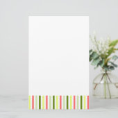 Wassermelon Stripe Thin Schreibwaren Briefpapier (Stehend Vorderseite)