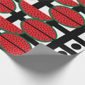 Wassermelon Summer Fruit Geometric Muster Geschenkpapier (Ecke)