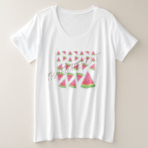 WASSERMELON 🍈 🍈 UND IHR NAMET-Shirt Große Größe T-Shirt