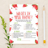 Wassermelon Was ist in Ihrem Telefon Baby Duschgam Briefpapier