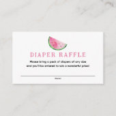 Wassermelon-Windeldrehkreuz Begleitkarte (Vorderseite)