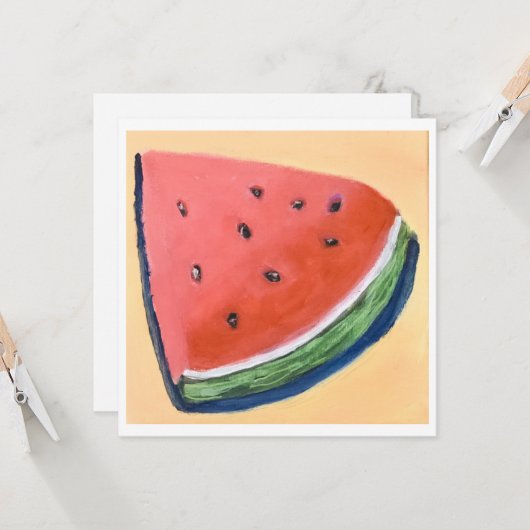 Wassermelone (Vorderseite/Rückseite Beispiel)