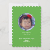 Wassermelone 1. Geburtstag Einladung mit Bild (Rückseite)