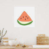 Wassermelone abstrakte Kunst Poster (Küche)