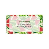 Wassermelone Adressaufkleber (Vorne)