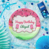 Wassermelone-alles- Gute zum Pappteller (Party)