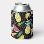 Wassermelone Ananas: Geometrisches nahtloses Muste Dosenkühler (Kanne Rückseite)