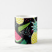 Wassermelone Ananas: Geometrisches nahtloses Muste Kaffeetasse (Mittel)