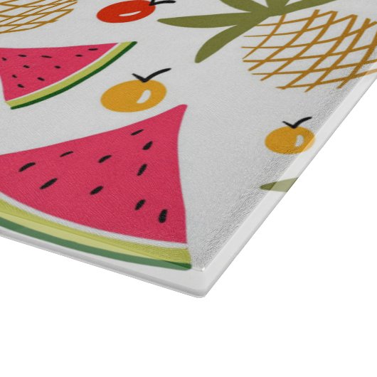 Wassermelone, Ananas Kiwi Cutting Board Schneidebrett (Ecke)