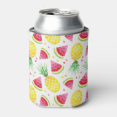 Wassermelone Ananas Sommer Nahtlose Printwerbung Dosenkühler (Kanne Vorderseite)