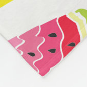 Wassermelone Ananas Sommer Nahtlose Printwerbung Fleecedecke (Ecke)