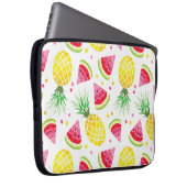 Wassermelone Ananas Sommer Nahtlose Printwerbung Laptopschutzhülle (Vorne Rechts)
