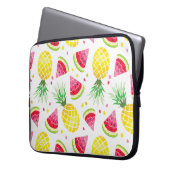 Wassermelone Ananas Sommer Nahtlose Printwerbung Laptopschutzhülle (Vorderseite Links)