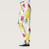 Wassermelone Ananas Sommer Nahtlose Printwerbung Leggings (Links)