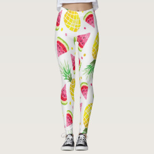 Wassermelone Ananas Sommer Nahtlose Printwerbung Leggings