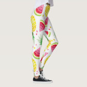 Wassermelone Ananas Sommer Nahtlose Printwerbung Leggings (Rechts)