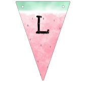 Wassermelone-Aquarell Wimpelkette (Dritte Fahne)