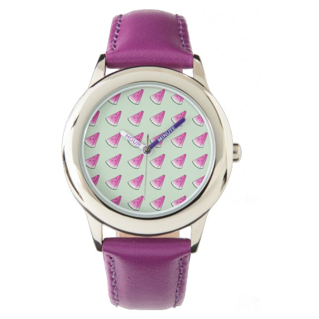 Wassermelone Armbanduhr (Vorderseite)