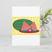 Wassermelone auf dem Grundstück Einladung (Stehend Vorderseite)
