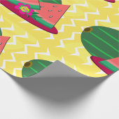 Wassermelone auf einem Plattenhüpfpapier Geschenkpapier