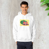 Wassermelone auf einem Schilf Mens Hoodie