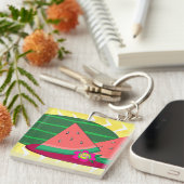 Wassermelone auf einem Schlüsselanhänger (Vorderseite rechts)