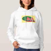 Wassermelone auf einer Platte Hoodie (Vorderseite)