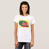 Wassermelone auf einer Platte T - Shirt der Frauen (Vorne ganz)