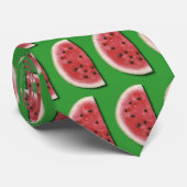 Wassermelone auf grüner Halsbekleidung Krawatte (Gerollt)