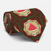 Wassermelone auf Olivenplatte mit palästinensische Krawatte (Gerollt)