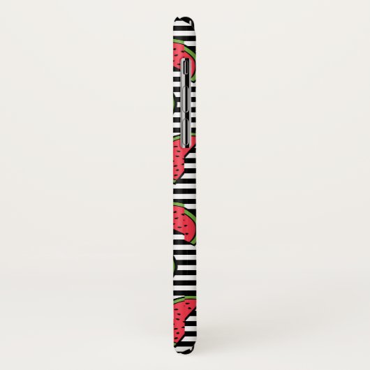 Wassermelone auf schwarzem u. weißem Case-Mate iPhone hülle (Hinten/Links)