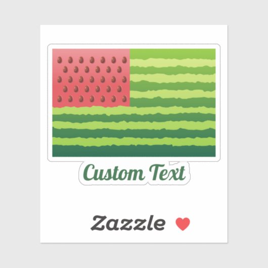 Wassermelone Aufkleber (Blatt)