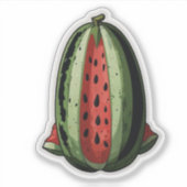 Wassermelone Aufkleber (Vorderseite)